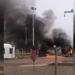 Un petrolero fue asistido por la explosión en un yacimiento