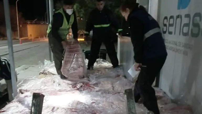 Catriel: Lo atraparon queriendo cruzar con 700 kilos de carne de contrabando