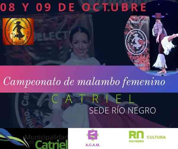 Catriel: Vuelve el Folklore con el campeonato de  malambo Femenino