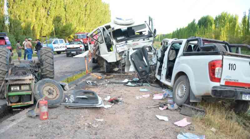 Fatal choque en Ruta 7 dejó dos muertos y varios heridos
